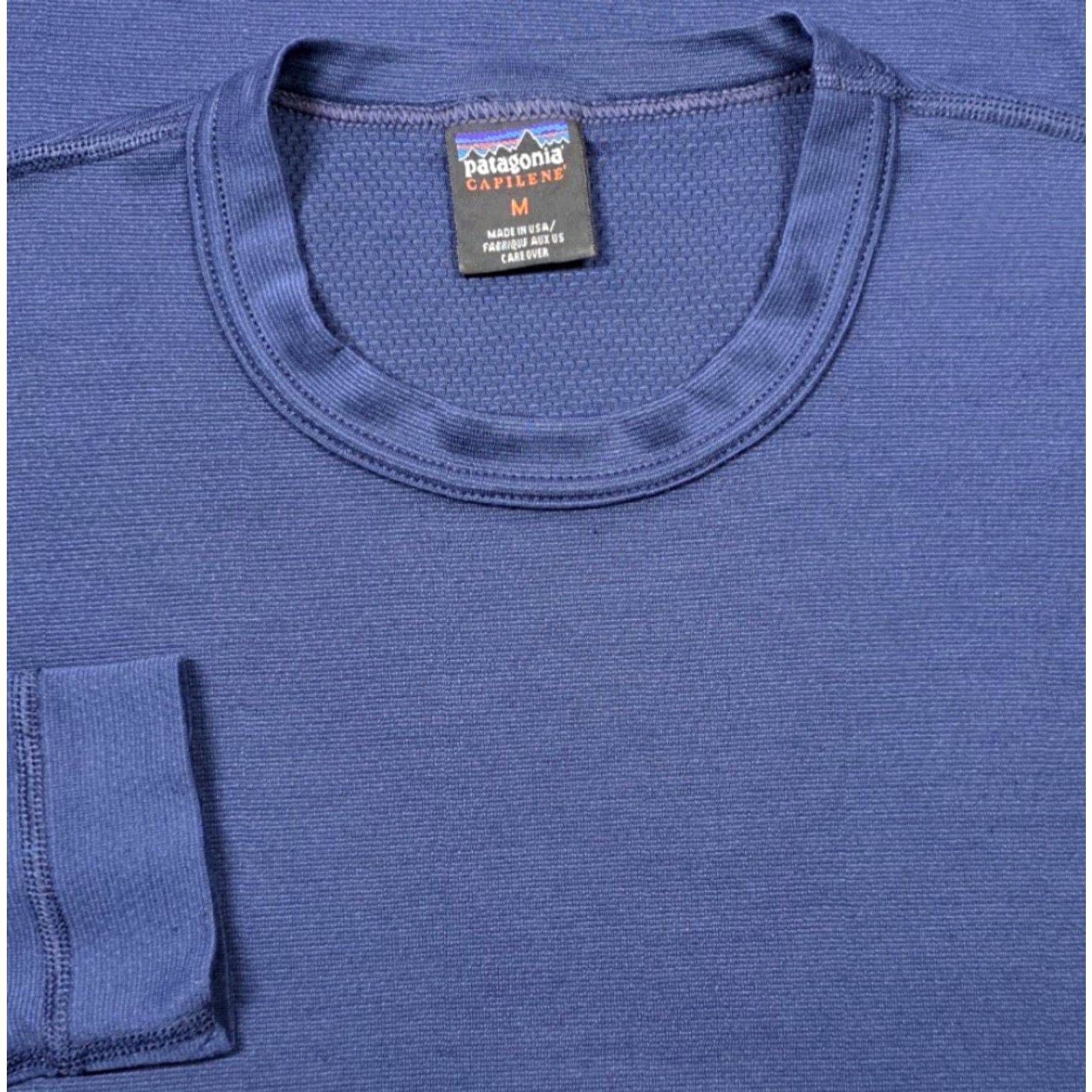 Patagonia VINTAGE Patagonia Capilene Shirt Mens M Blue Long Sleeve Base Layer Made In USA Size US M / EU 48-50 / 2 - 2 Thumbnail