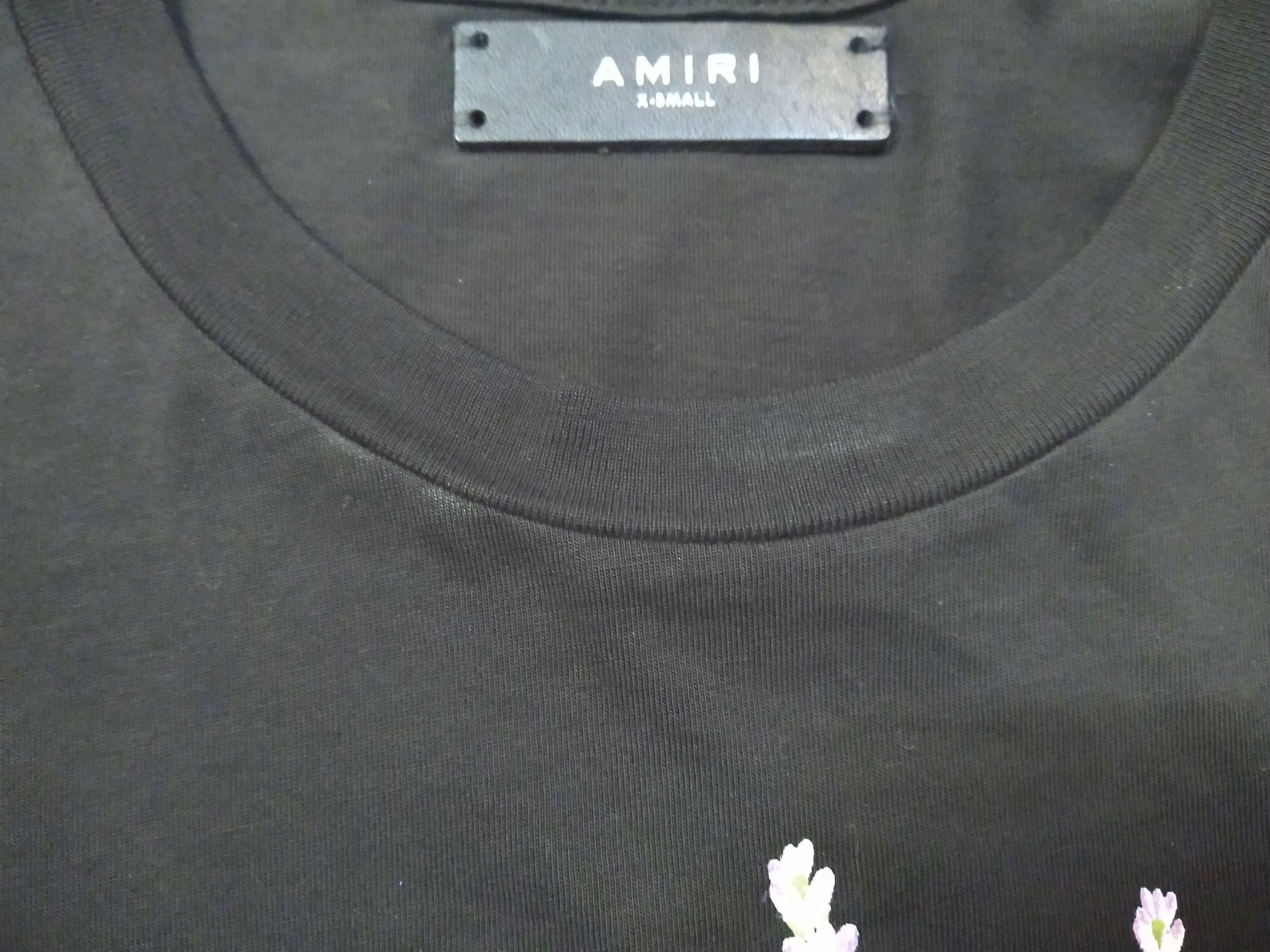 Amiri Amiri Dreamer Tshirt Size XS Black Flowers Short Sleeve Mike Size US XS / EU 42 / 0 - 6 Thumbnail