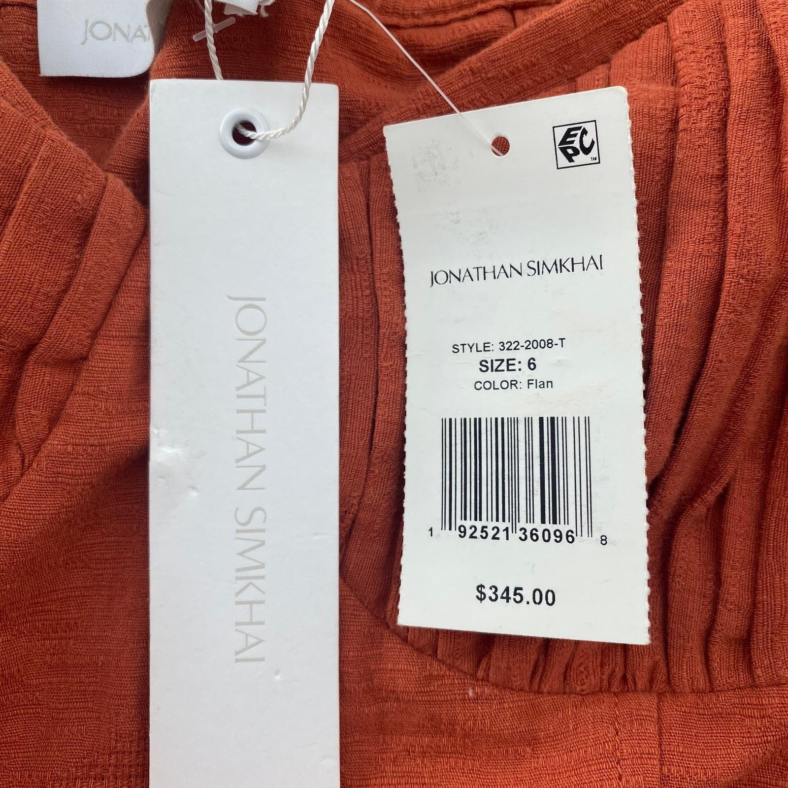 Jonathan Simkhai Jonathan Simkhai Puff Sleeves Cotton/Linen Quince Crop Top Size M / US 6-8 / IT 42-44 - 7 Thumbnail