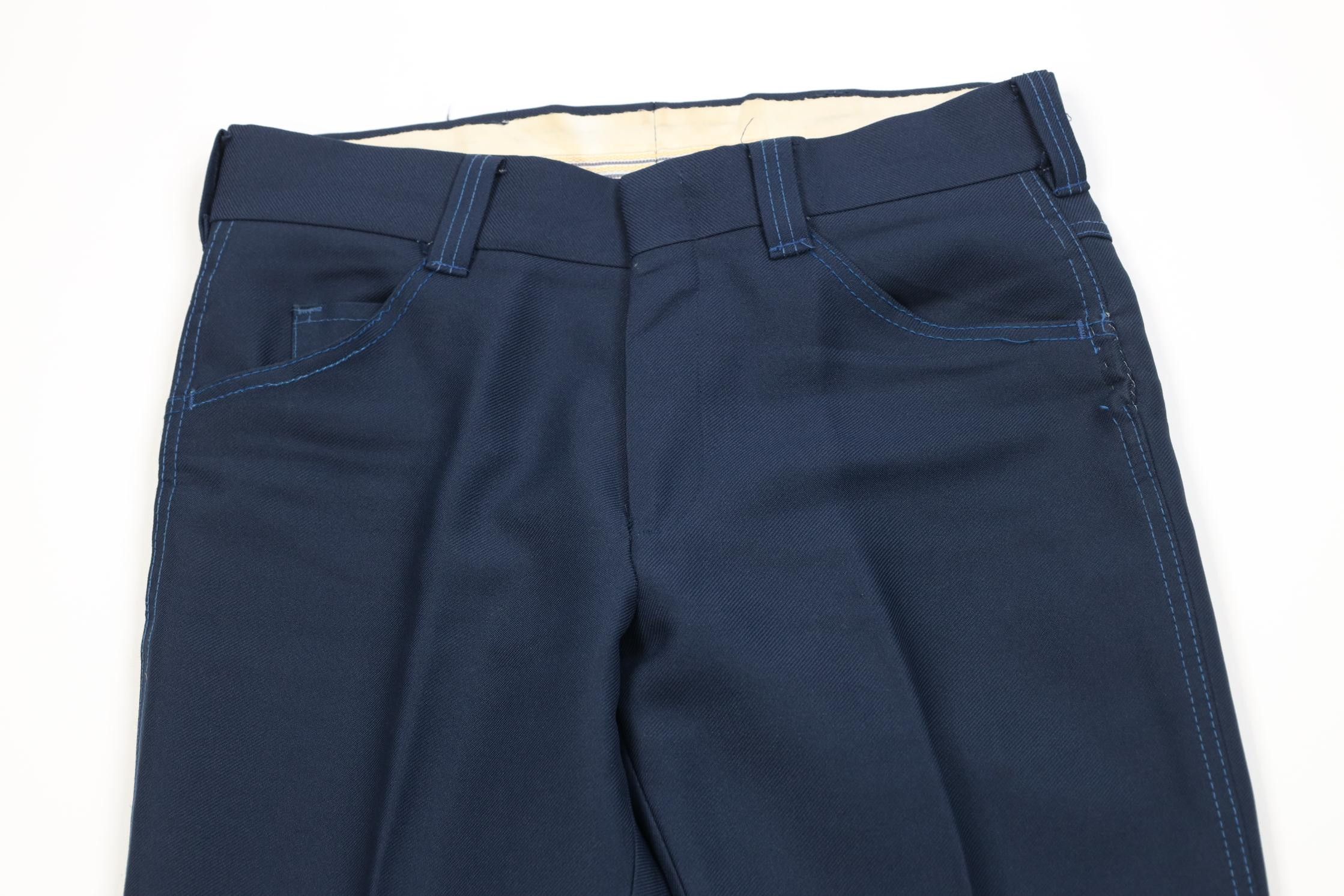 Vintage Vintage 60s 70s Streetwear Flared Wide Leg Chino Pants USA Size US 32 / EU 48 - 2 Thumbnail