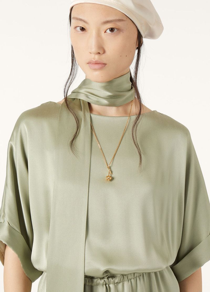 Loro Piana o1srvl11e0526 FAP0332 Caren Midi Dress in Light Green Size M / US 6-8 / IT 42-44 - 3 Thumbnail