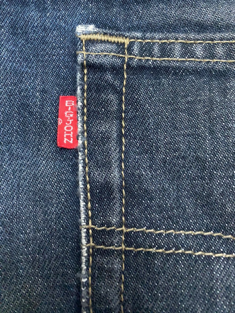 Big John 🔥W33 Vintage Big John Super Black Distressed Denim Size US 33 - 11 Thumbnail