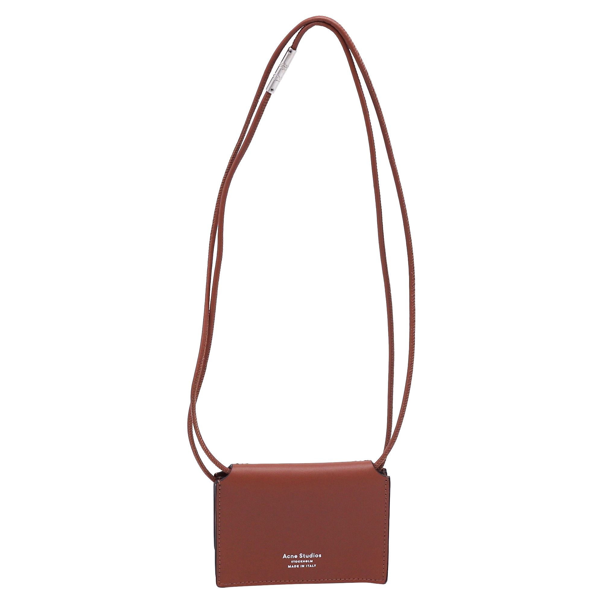 Acne Studios Acne Studios Mini Shoulder Bag in Brown Leather Size ONE SIZE - 1 Thumbnail