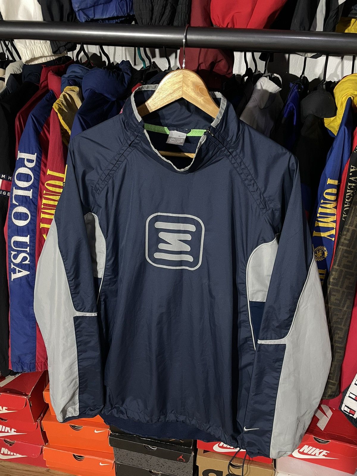 Nike × Vintage Windbreaker Nike Shox 00’s Size US XL / EU 56 / 4 - 4 Thumbnail