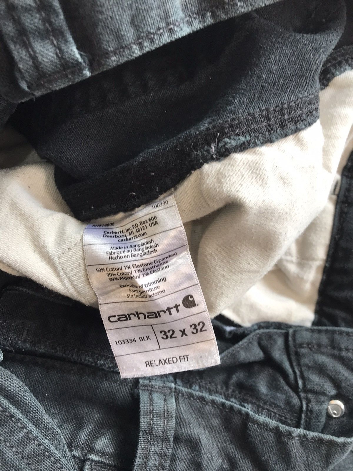 Carhartt × Vintage Vintage Carhartt BLK double knee denim Size US 32 / EU 48 - 7 Thumbnail