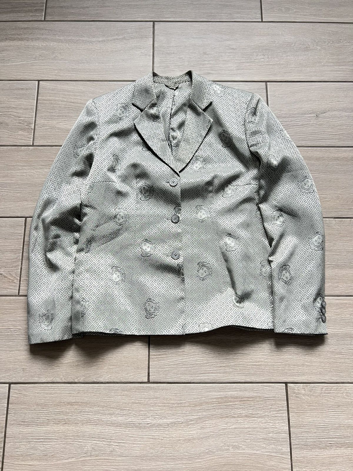 Versace VINTAGE Archive Versace Suits Medusa Pants Blazer Monogram Size L / US 10 / IT 46 - 5 Thumbnail