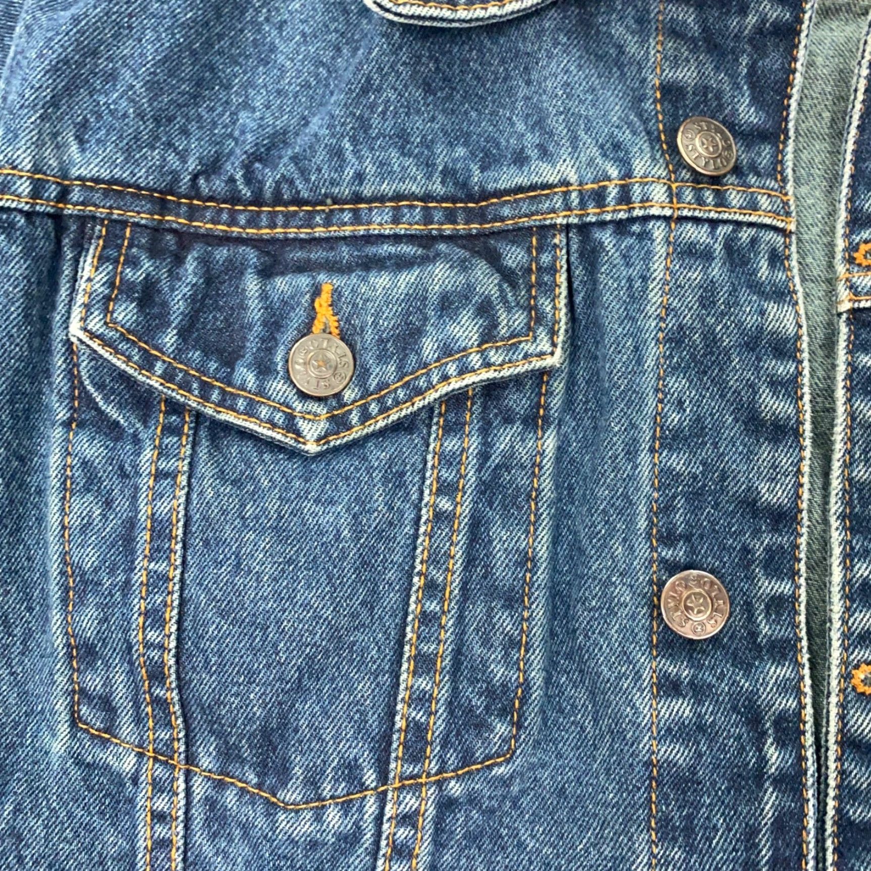 Denime Stylo Jeans Jacket Womens M Blue Denim Rhinestones Embellished Casual Zip Jacket Size 32" / US 10 / IT 46 - 5 Thumbnail