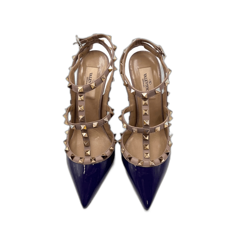 Valentino Valentino Purple Patent Leather High Heels Size US 8 / IT 38 - 1 Thumbnail