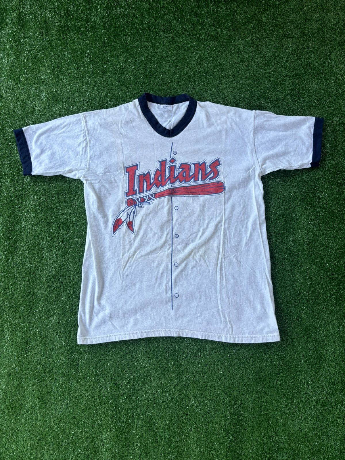 Budweiser × MLB × Vintage Cleveland Indians 1990s game tee Size US L / EU 52-54 / 3 - 1 Thumbnail