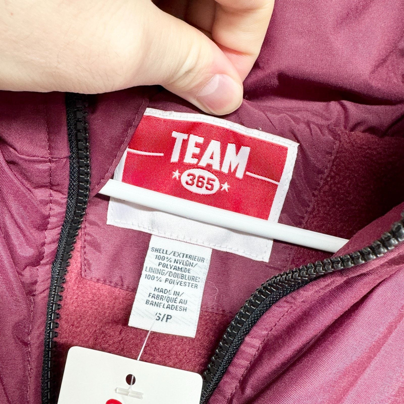 Other Team 365 Jacket Sz Small Full Zip Hooded Fleece Lined Coat Size US S / EU 44-46 / 1 - 2 Thumbnail