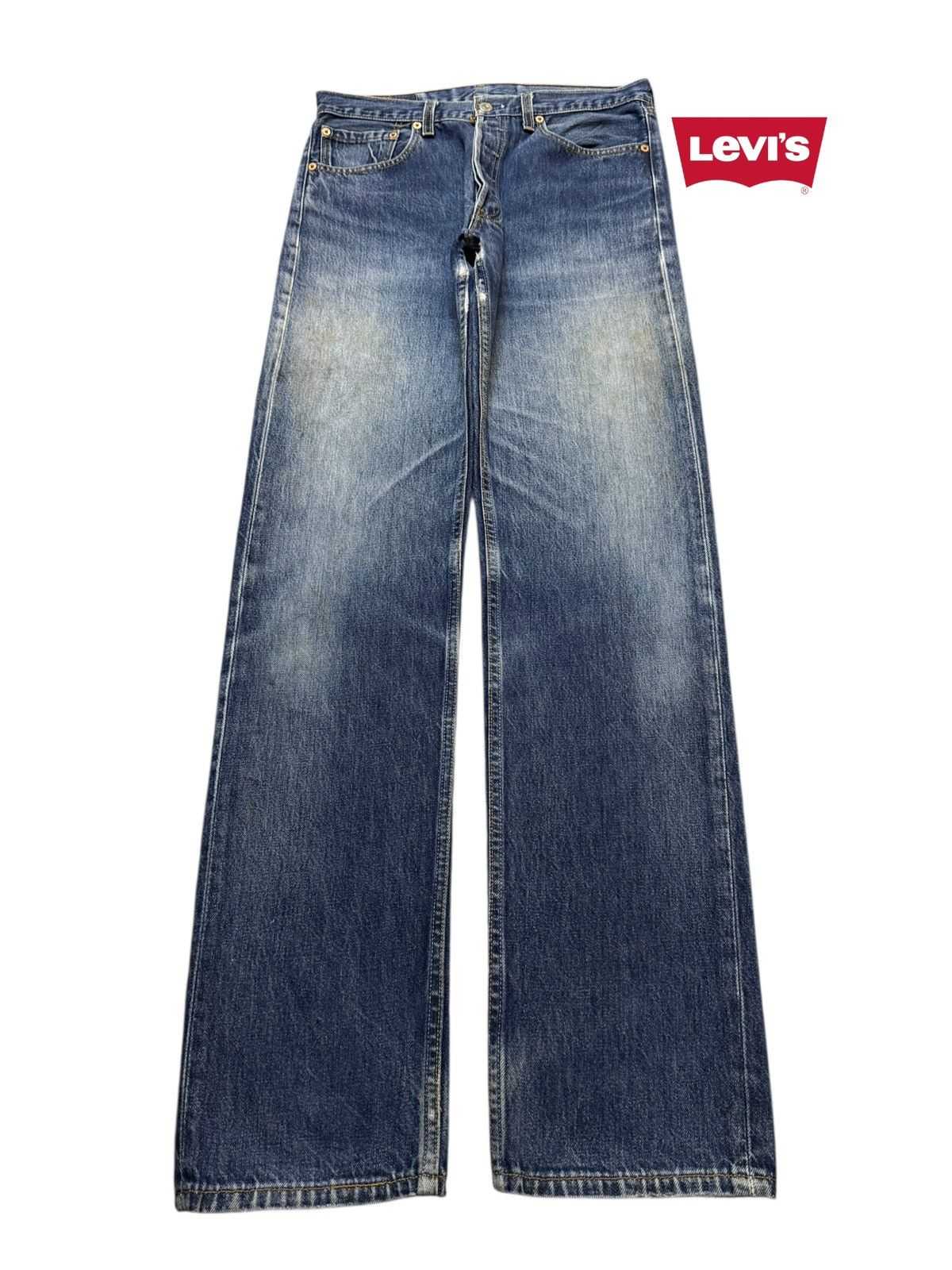 Levi's Vintage 90s Levis 501xx Classic Blue Faded Wash Straight Leg Size US 31 - 1 Thumbnail