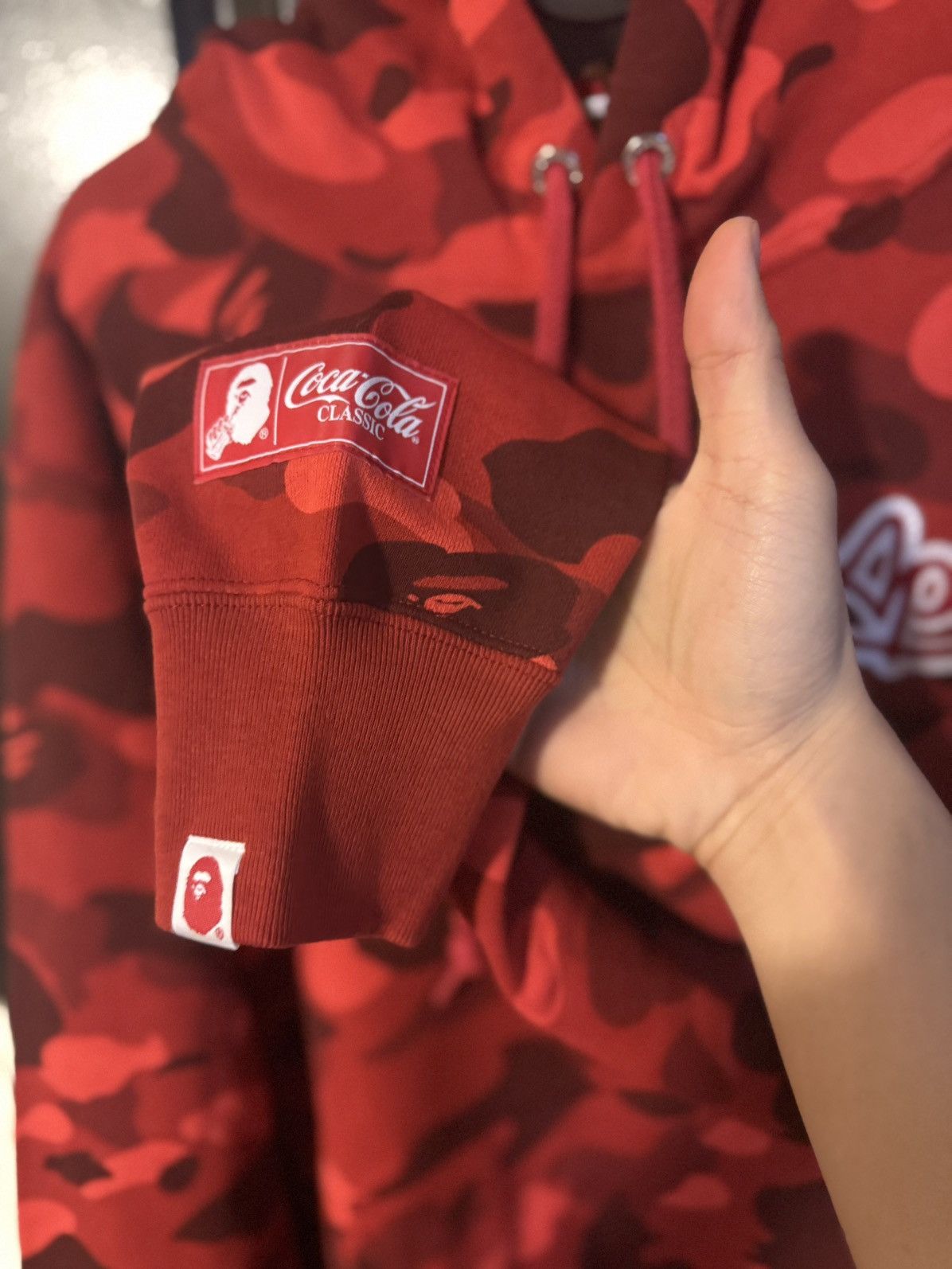 Bape Bape X Coca Cola Colar Camo Ape Head Pull over hoodie Size US L / EU 52-54 / 3 - 4 Thumbnail