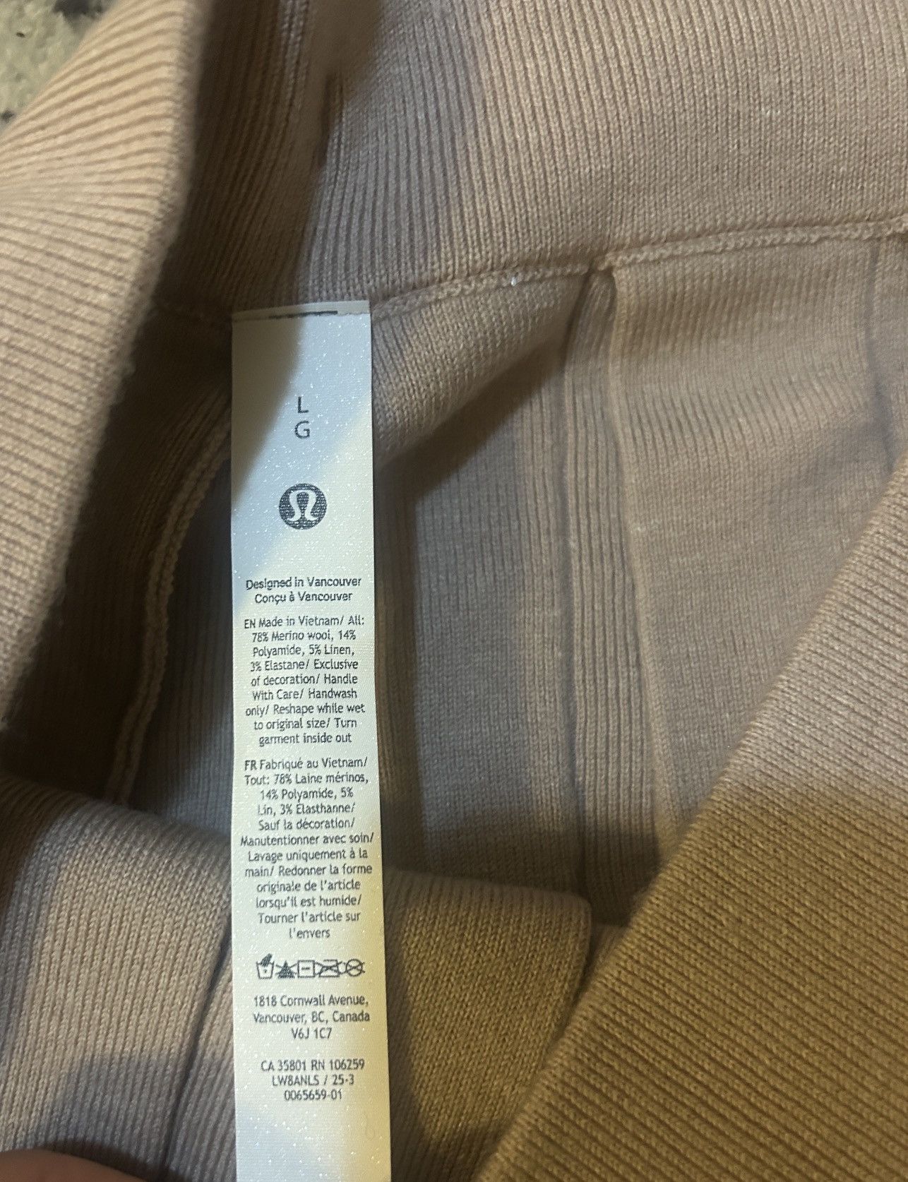 Lululemon Lululemon Ribbed Merino Wool Pleated Skirt Heathered Mink Size 31" - 5 Thumbnail