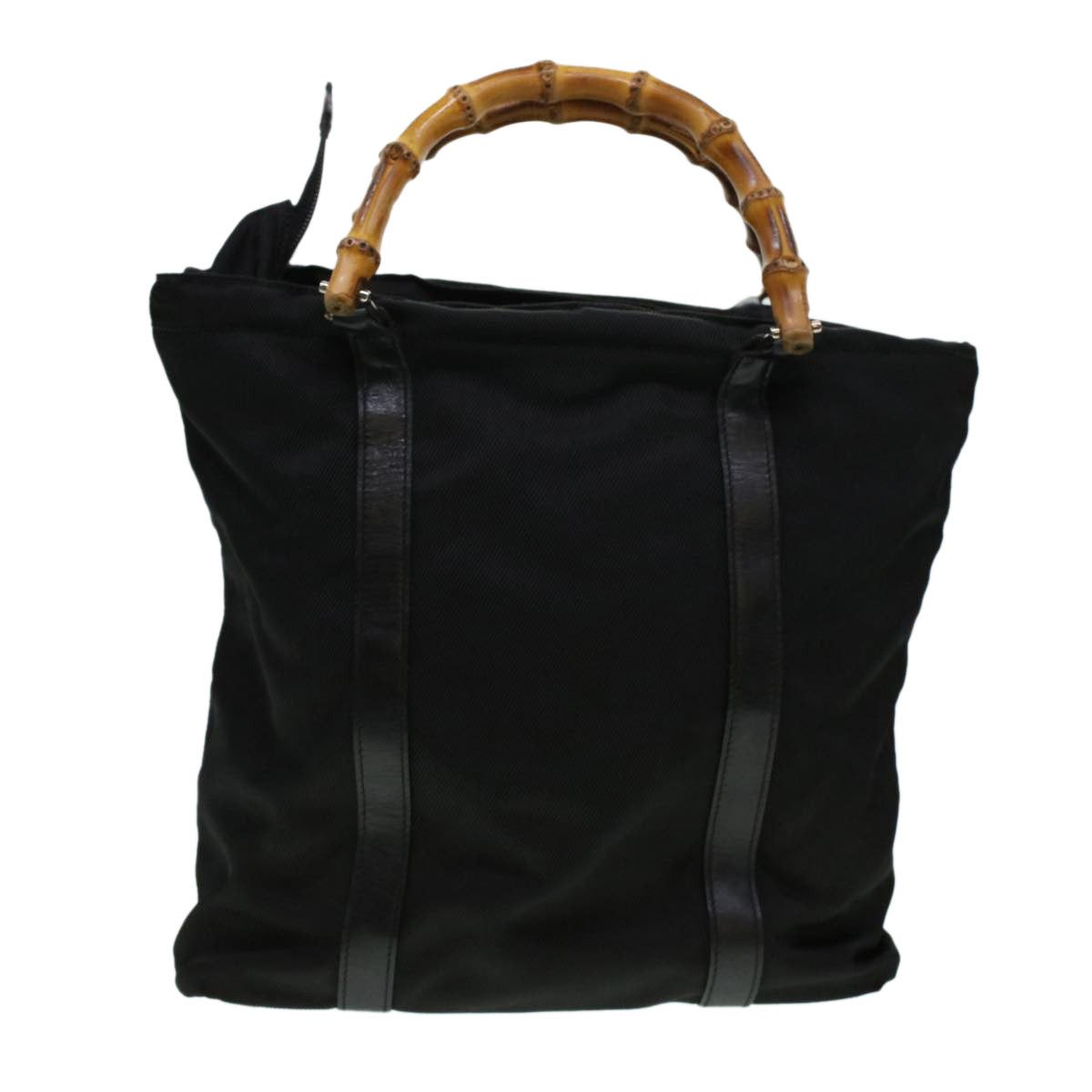 image of Gucci Bamboo Handbag in Black, Women's