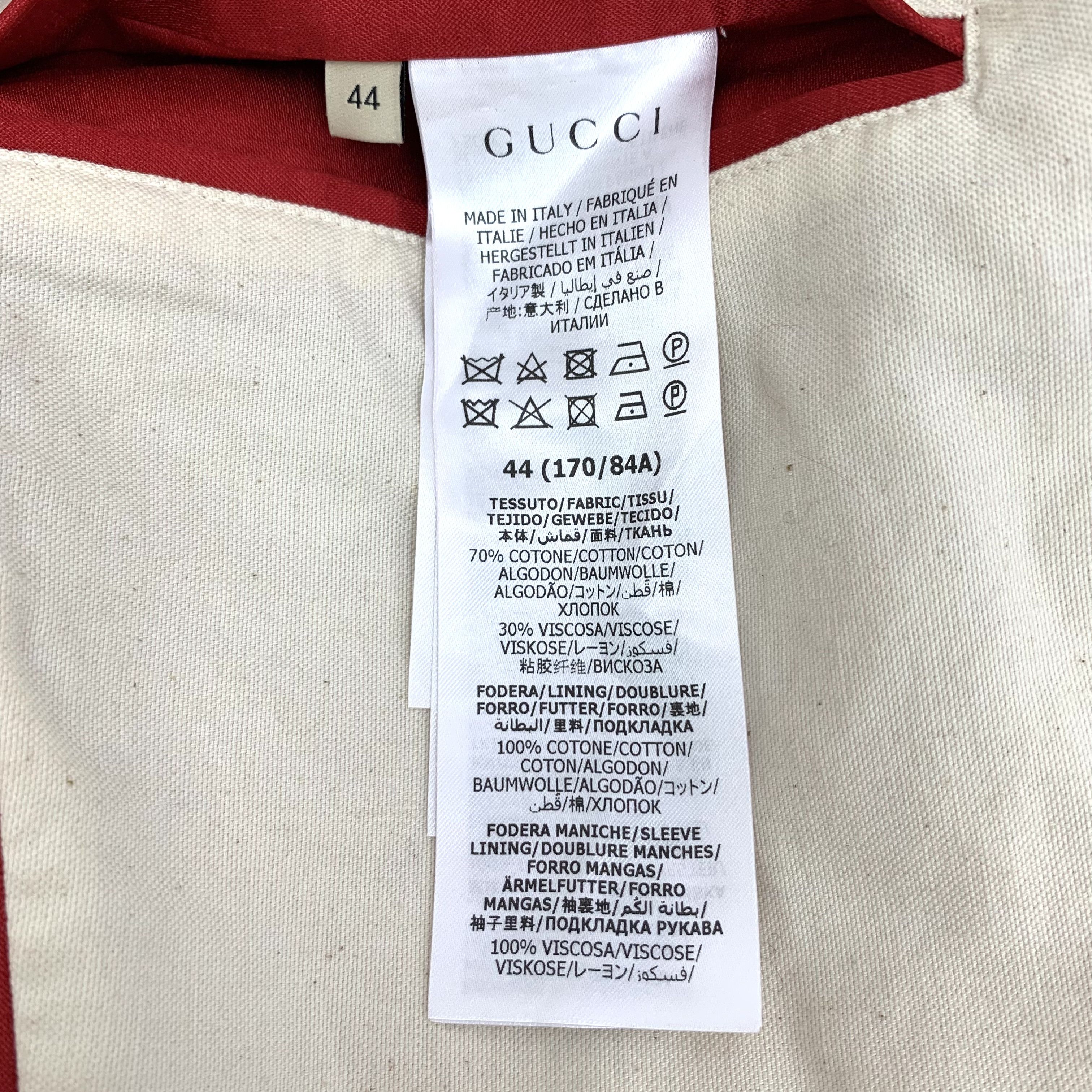 Gucci Gucci Jacket Apple Embroidery Stripe Red (Size XS) Size US XS / EU 42 / 0 - 4 Thumbnail
