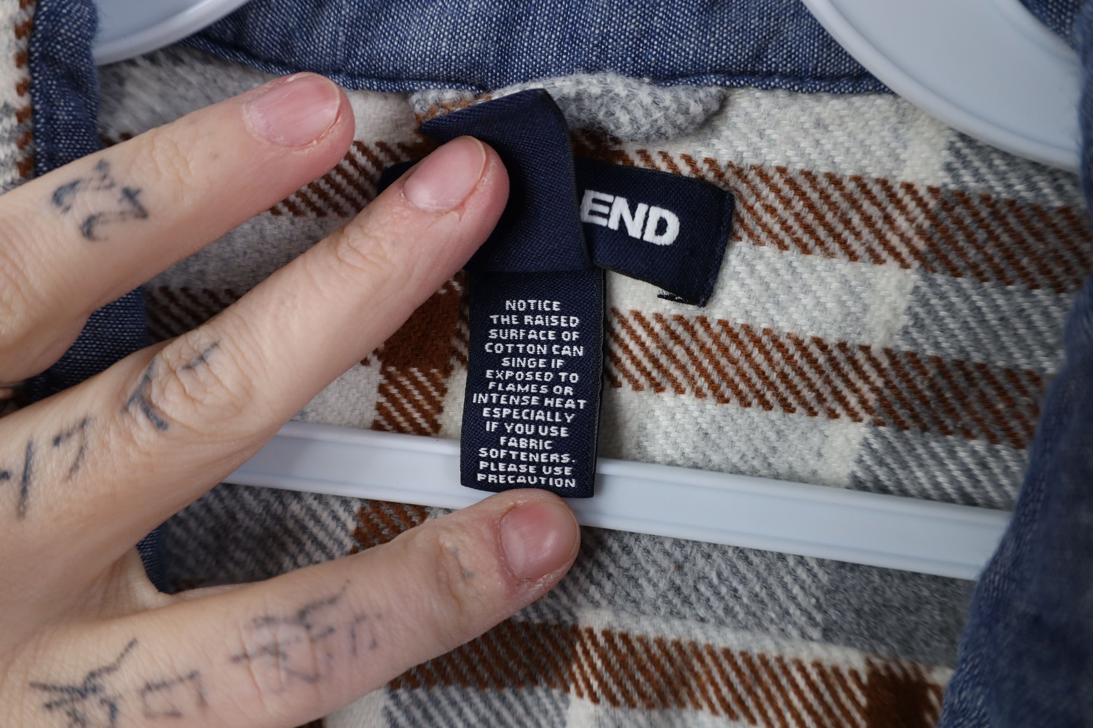 Lands' End Vintage Lands End Heavyweight Flannel Collared Button Shirt Size US XXL / EU 58 / 5 - 5 Thumbnail