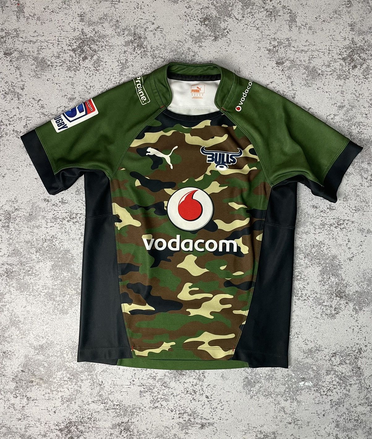 Puma Vodacom Blue Bulls Super Rugby Away Shirt 2015 Jersey Camo M Size US M / EU 48-50 / 2 - 1 Thumbnail