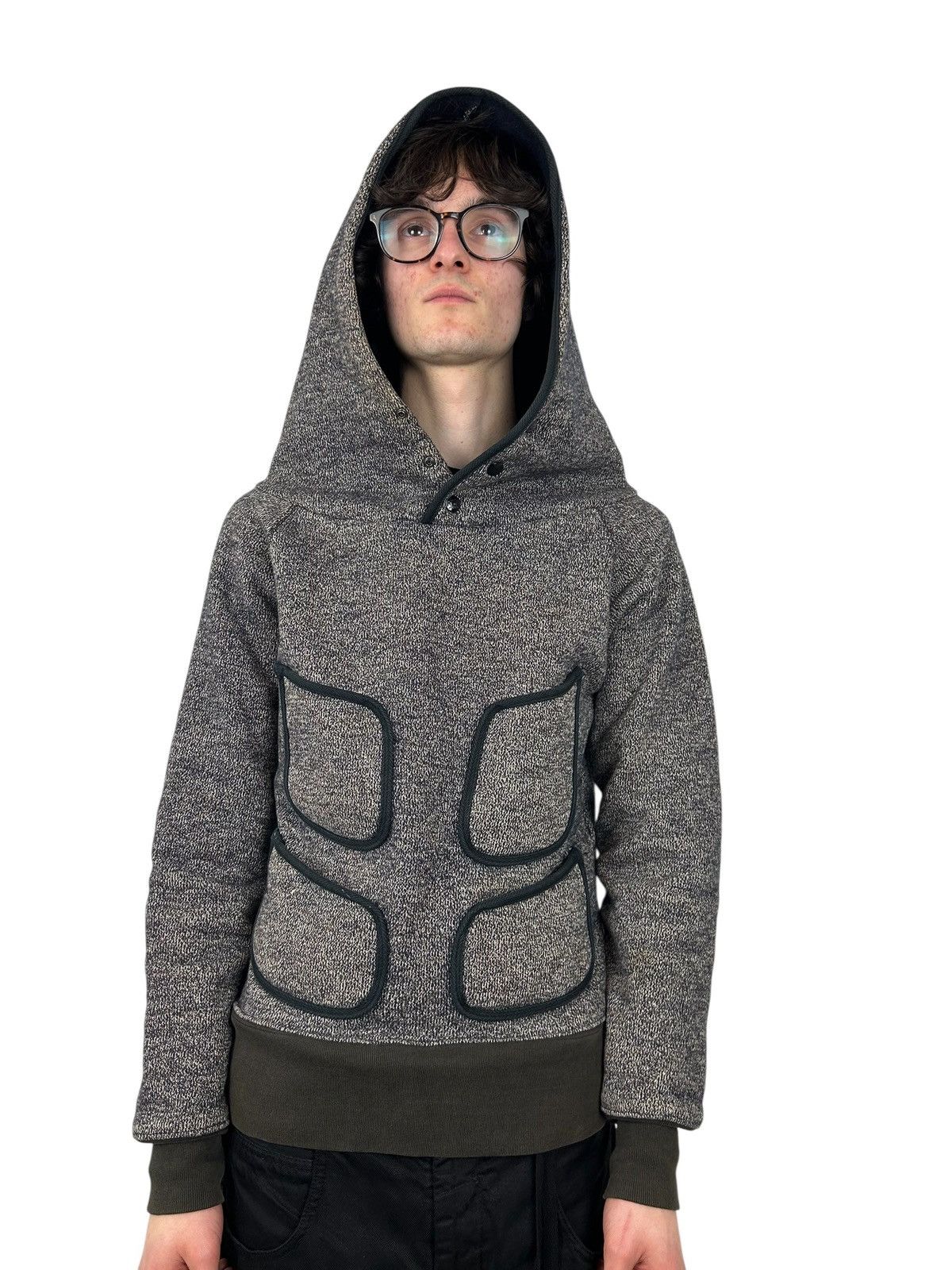 Kapital Kapital Loopback Knit CottonBlend Pullover Hoodie (M) Size US M / EU 48-50 / 2 - 2 Thumbnail