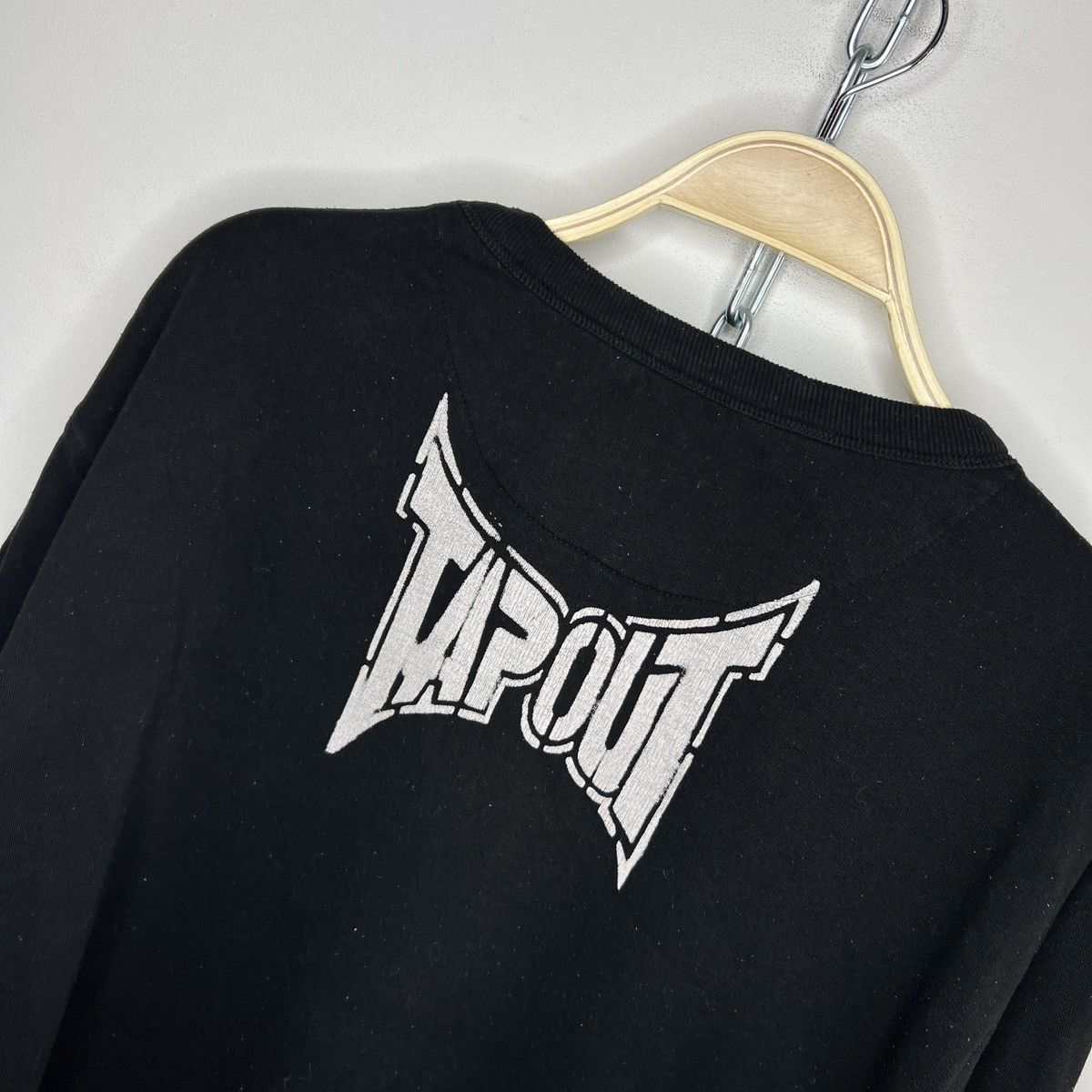 Tapout × Vintage Tapout Sweatshirt Black Faded Simply Bellieve Retro Y2K Size US XL / EU 56 / 4 - 9 Thumbnail