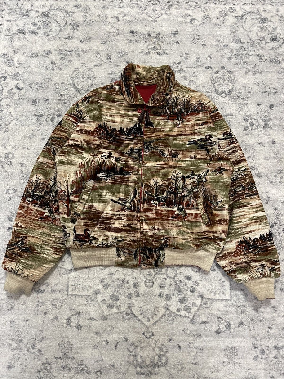 Vintage VINTAGE SUDBURY NATIVE RIVERSIBLE BOMBER JACKET Size US S / EU 44-46 / 1 - 1 Thumbnail