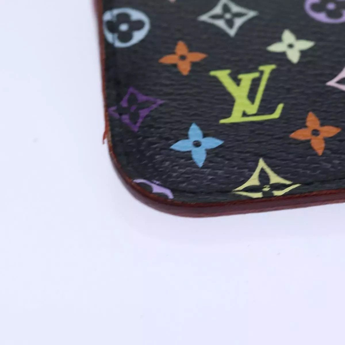Louis Vuitton LOUIS VUITTON Multicolor Pochette ClesNM Coin Purse Black Size ONE SIZE - 7 Thumbnail