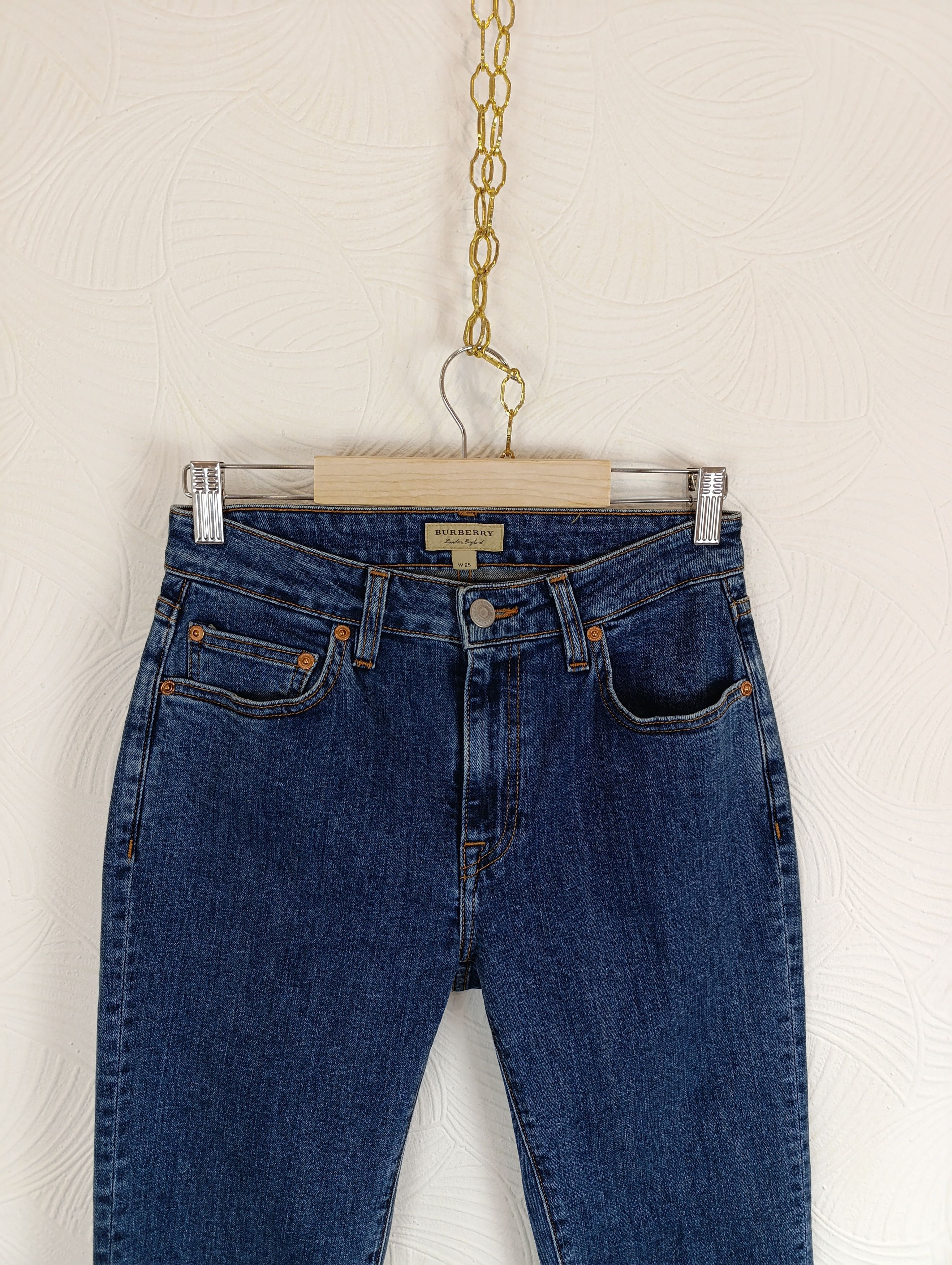 Burberry BURBERRY LONDON ENGLAND SLIM CROP WOMENS JEAN'S Size 25" / US 0 / IT 36 - 8 Thumbnail