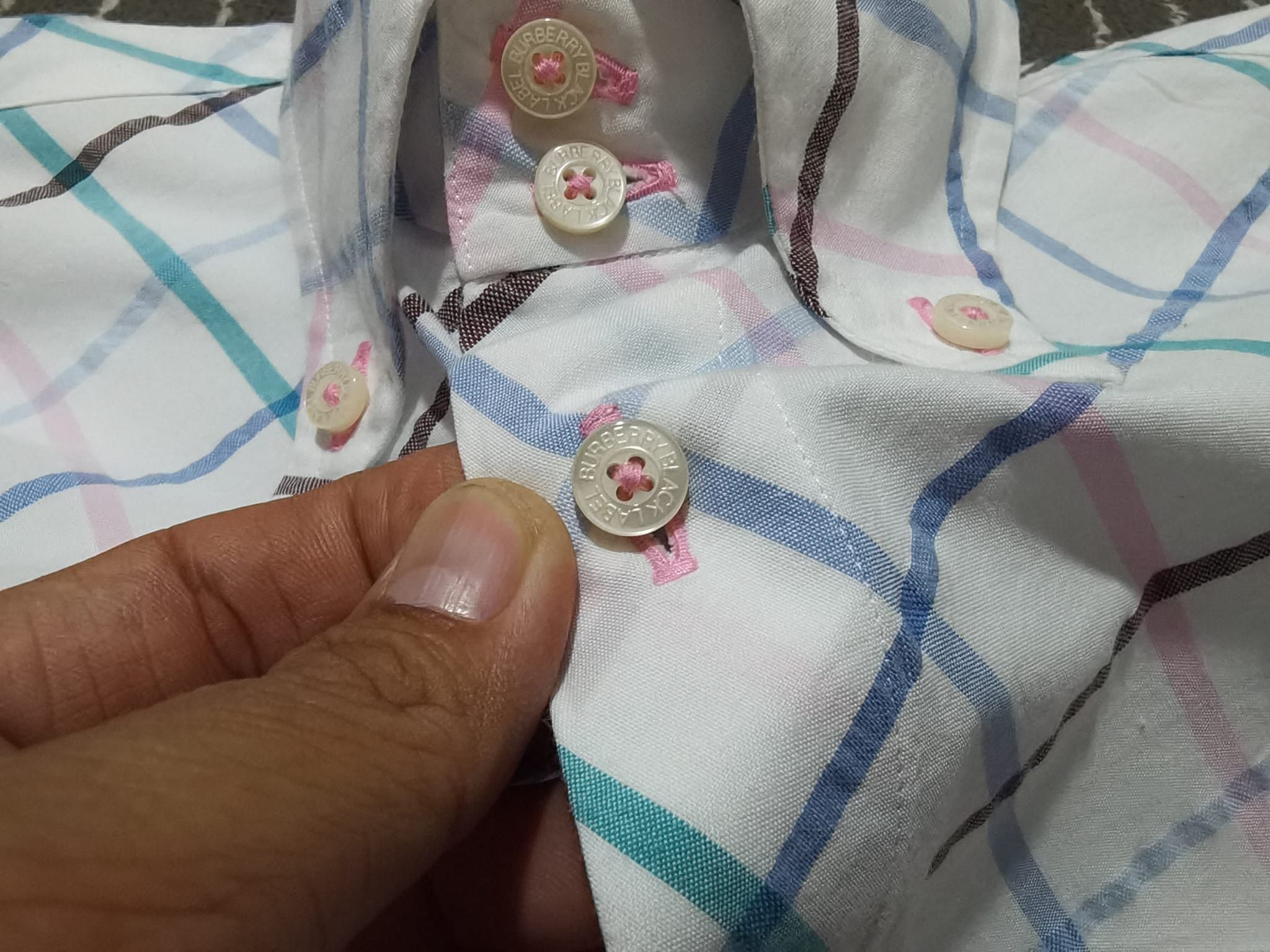 Burberry × Designer BURBERRY black label buttons up S 2109 Size US S / EU 44-46 / 1 - 8 Thumbnail