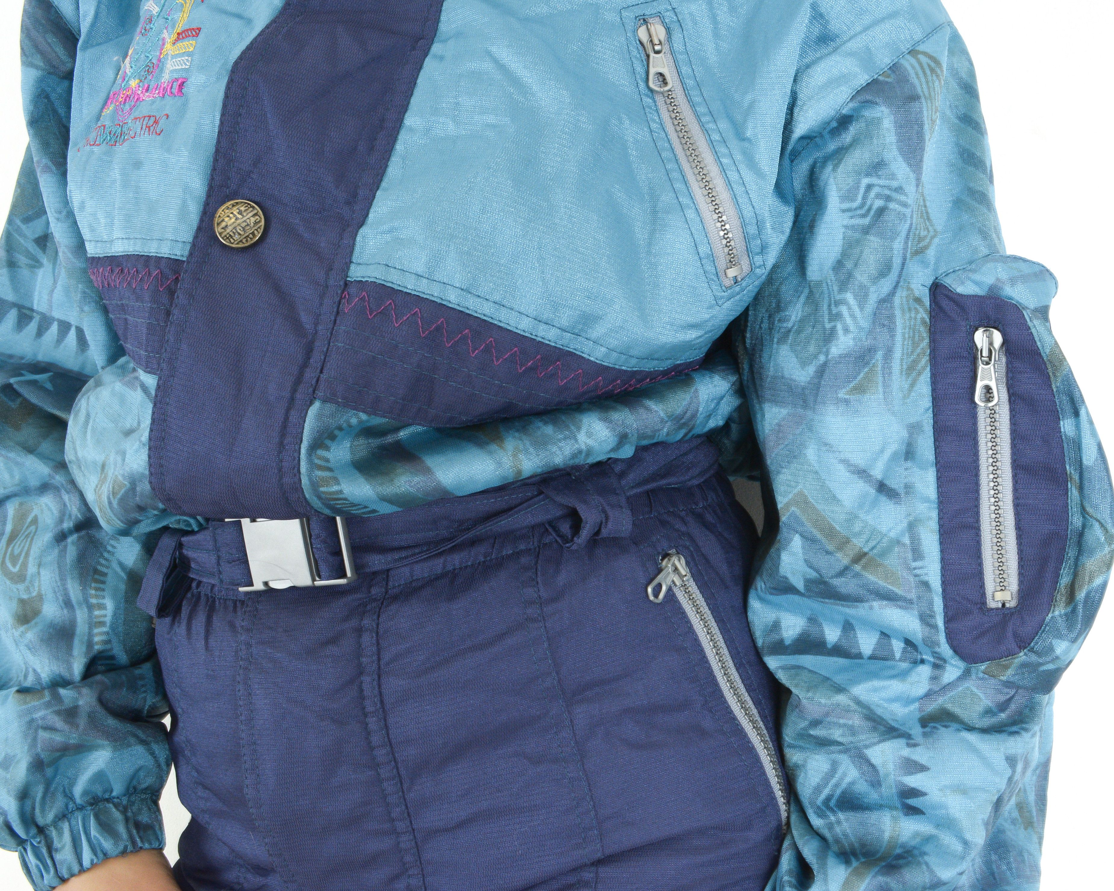 Vintage Save The Planet Ski Suit Women M Jumpsuit Overalls Coveralls Size 32" / US 10 / IT 46 - 7 Thumbnail