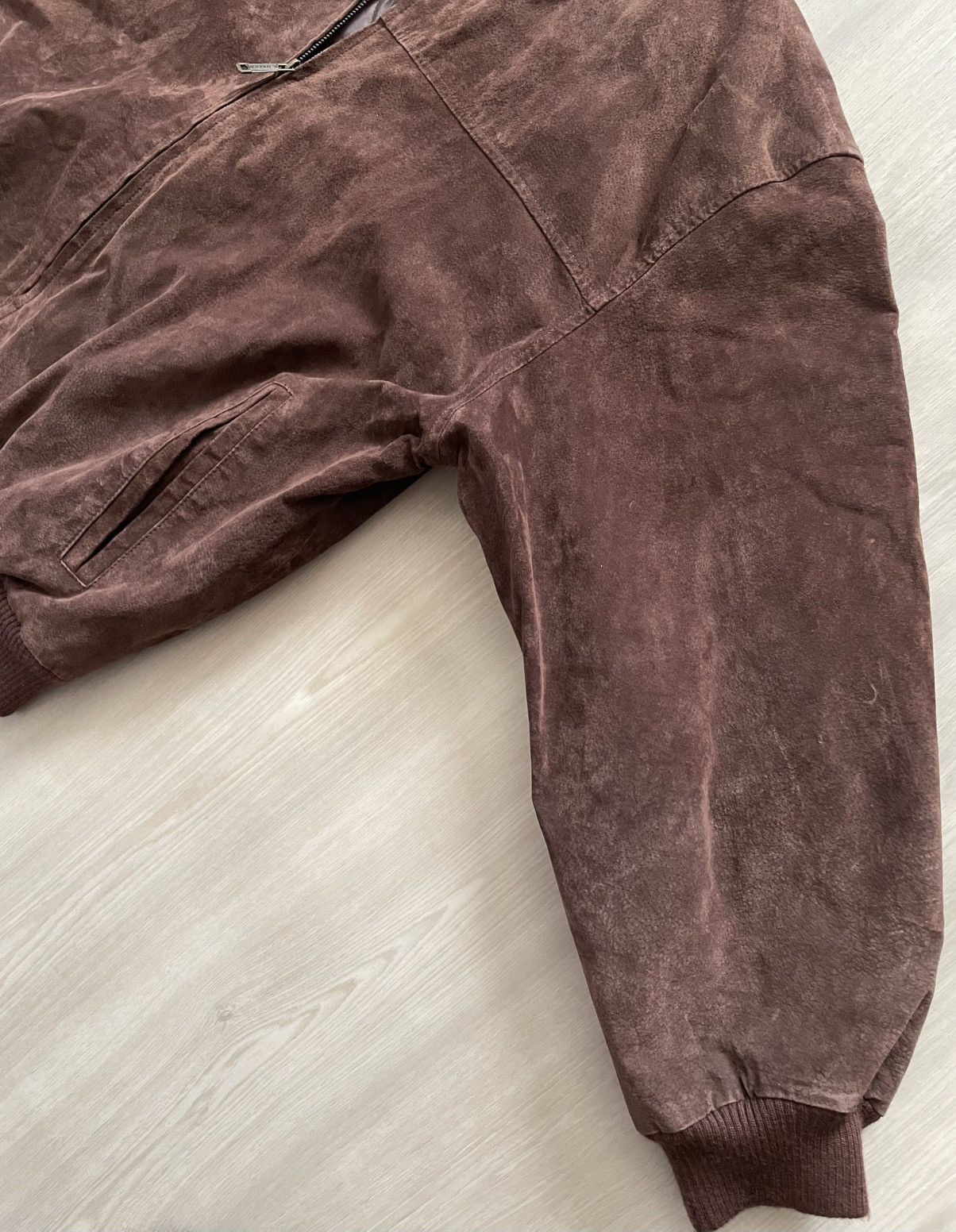 Vintage VTG Austin Clothing Co. Suede Leather Bomber Jacket Sz XL Size US XL / EU 56 / 4 - 2 Thumbnail
