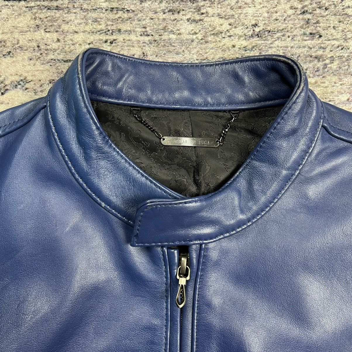 GOSTAR DE FUGA Gostar De Fuga blue biker leather jacket vkei style Size US S / EU 44-46 / 1 - 5 Thumbnail
