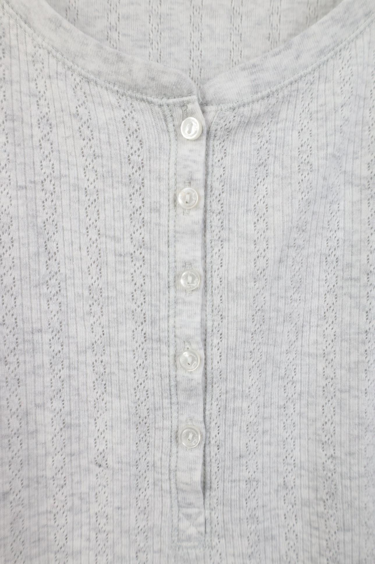 Victoria's Secret Vintage Y2K Victoria's Secret Thermal Knit Henley T-Shirt Size M / US 6-8 / IT 42-44 - 5 Thumbnail