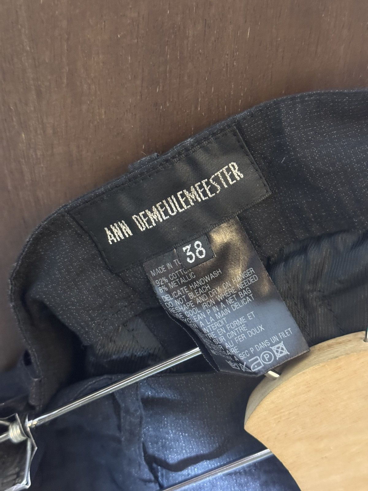 Ann Demeulemeester ann demeulemeester vintage cotton metal pants 38 Size 27" / US 4 / IT 40 - 2 Thumbnail