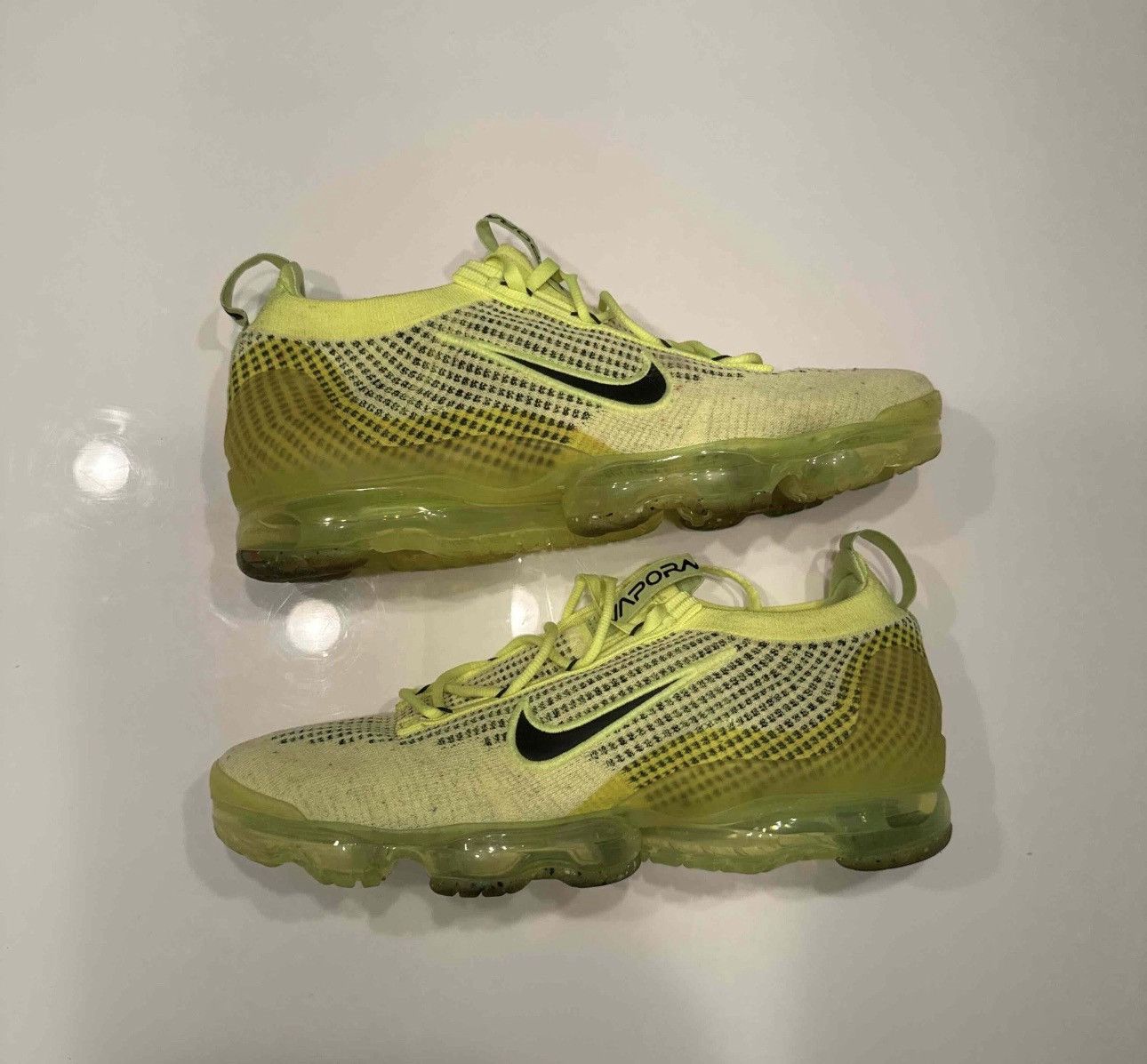 Nike Nike Air VaporMax 2021 Flyknit Next Nature ‘Volt Black’ Size US 11 / EU 44 - 1 Thumbnail