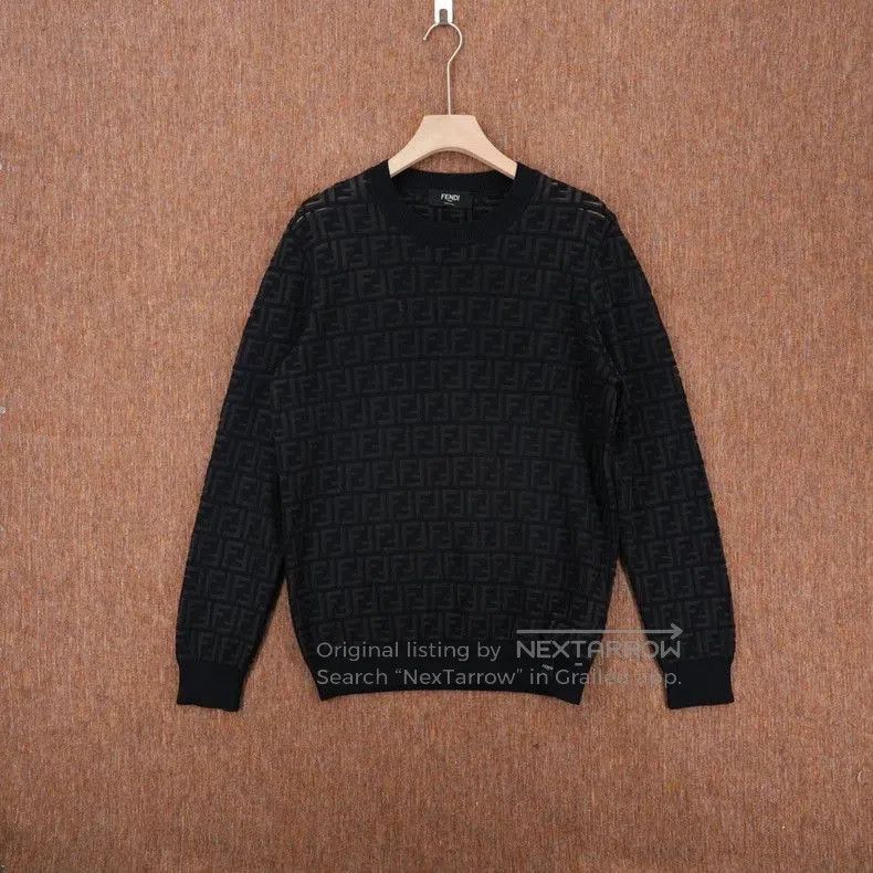 Fendi FENDI FF Monogram Wool Sweater. Size US M / EU 48-50 / 2 - 1 Thumbnail