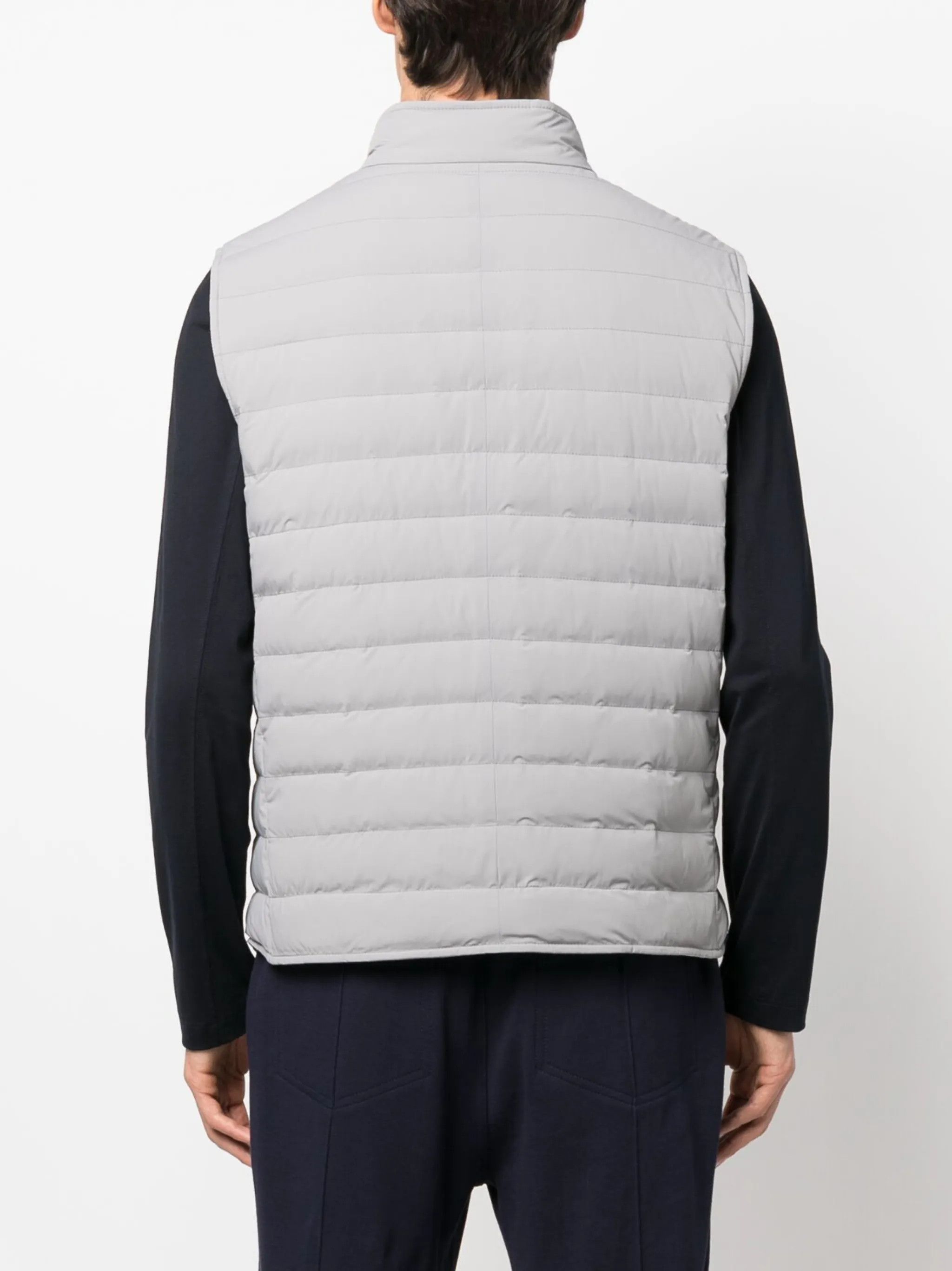 Brunello Cucinelli o1gr1nt0525 Padded Down Gilet in Grey Size US L / EU 52-54 / 3 - 4 Thumbnail