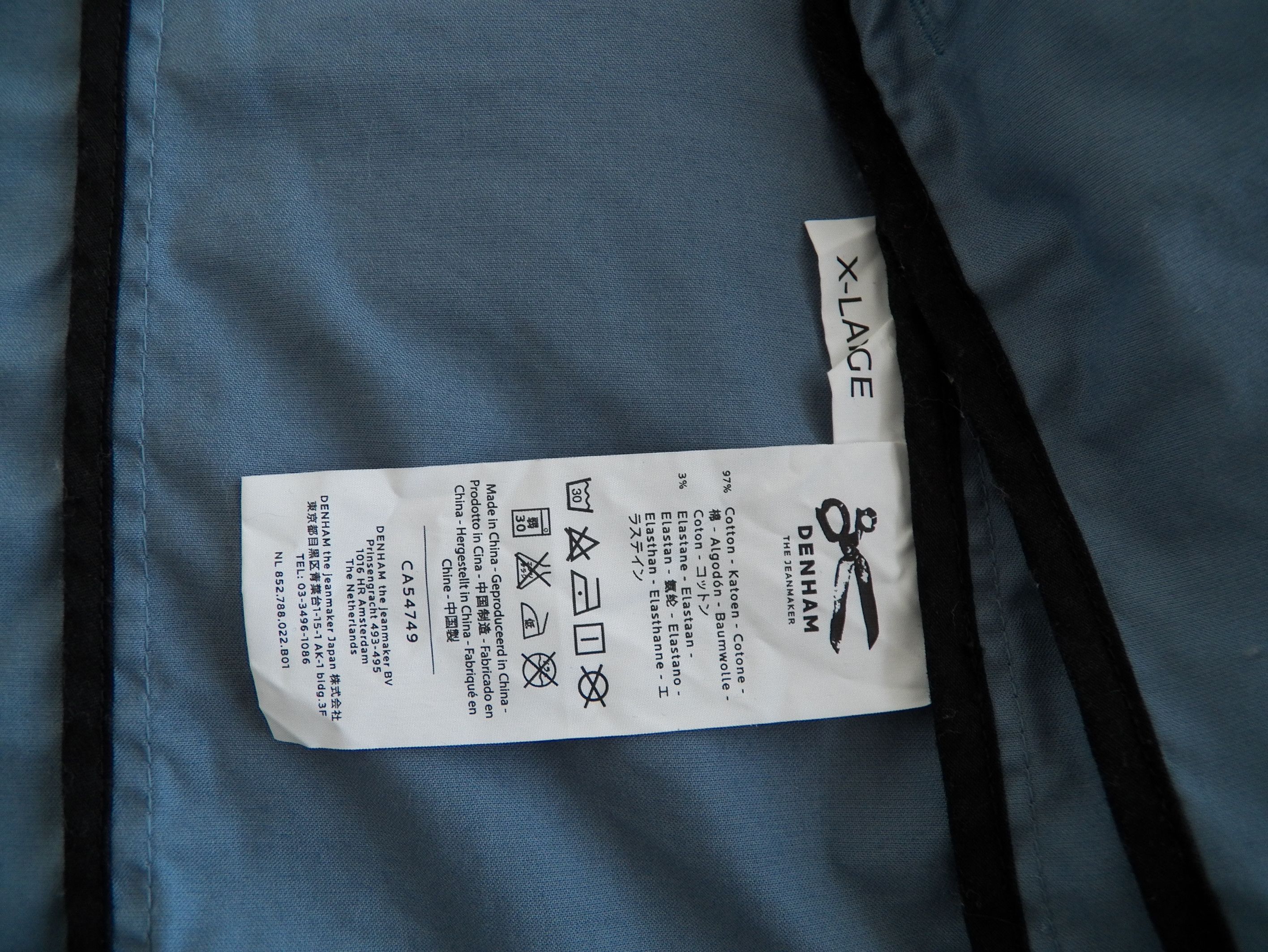 DENHAM Denham Washed stretch cotton blazer sport coat 3 Button XL Size 44R - 6 Thumbnail