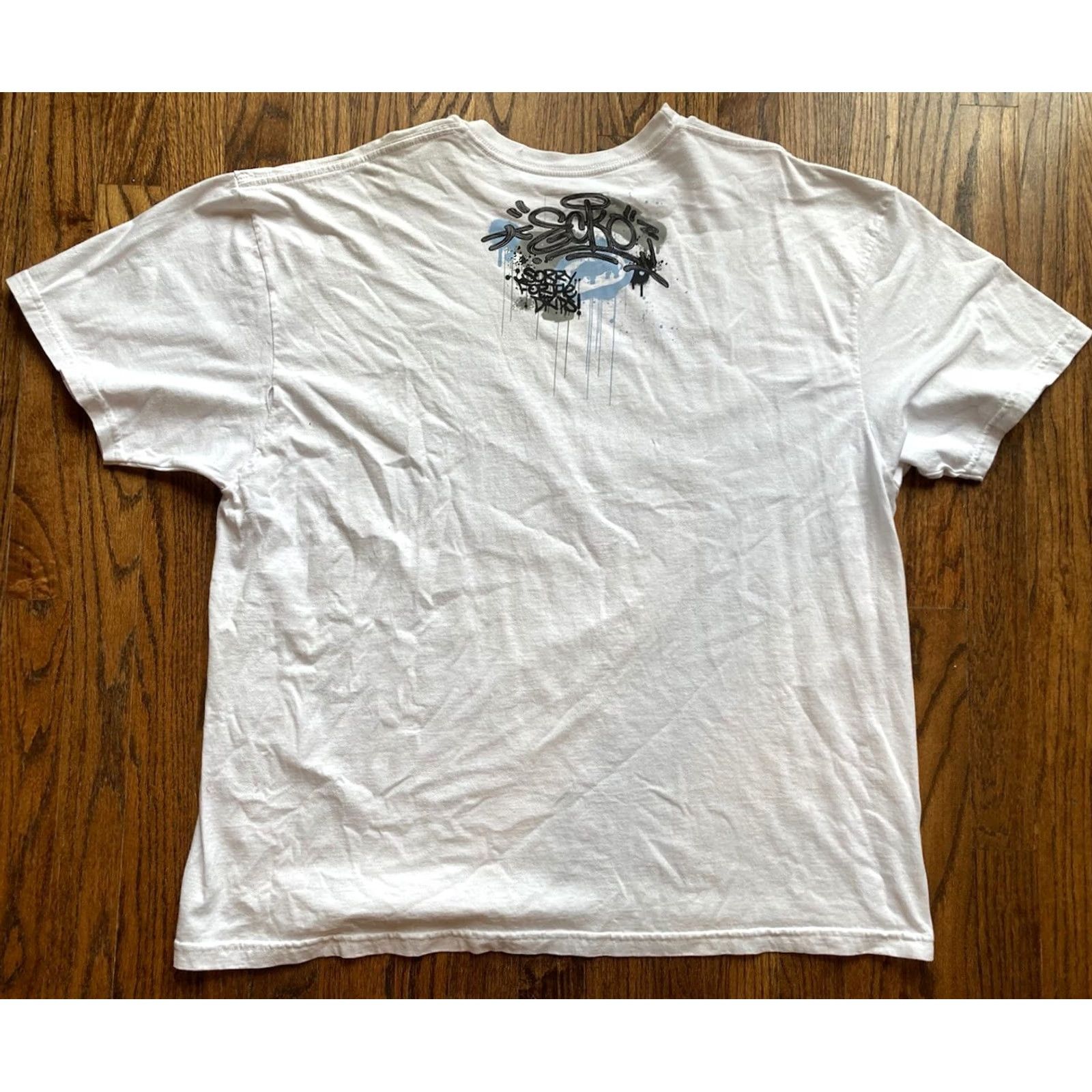 Ecko Unltd. Ecko Unltd Shirt Mens 2XL White Short Sleeve Crew Neck Graffiti Graphic Print Hip Hop 90s Dinop? (note: fix not adding) Size US XXL / EU 58 / 5 - 6 Thumbnail
