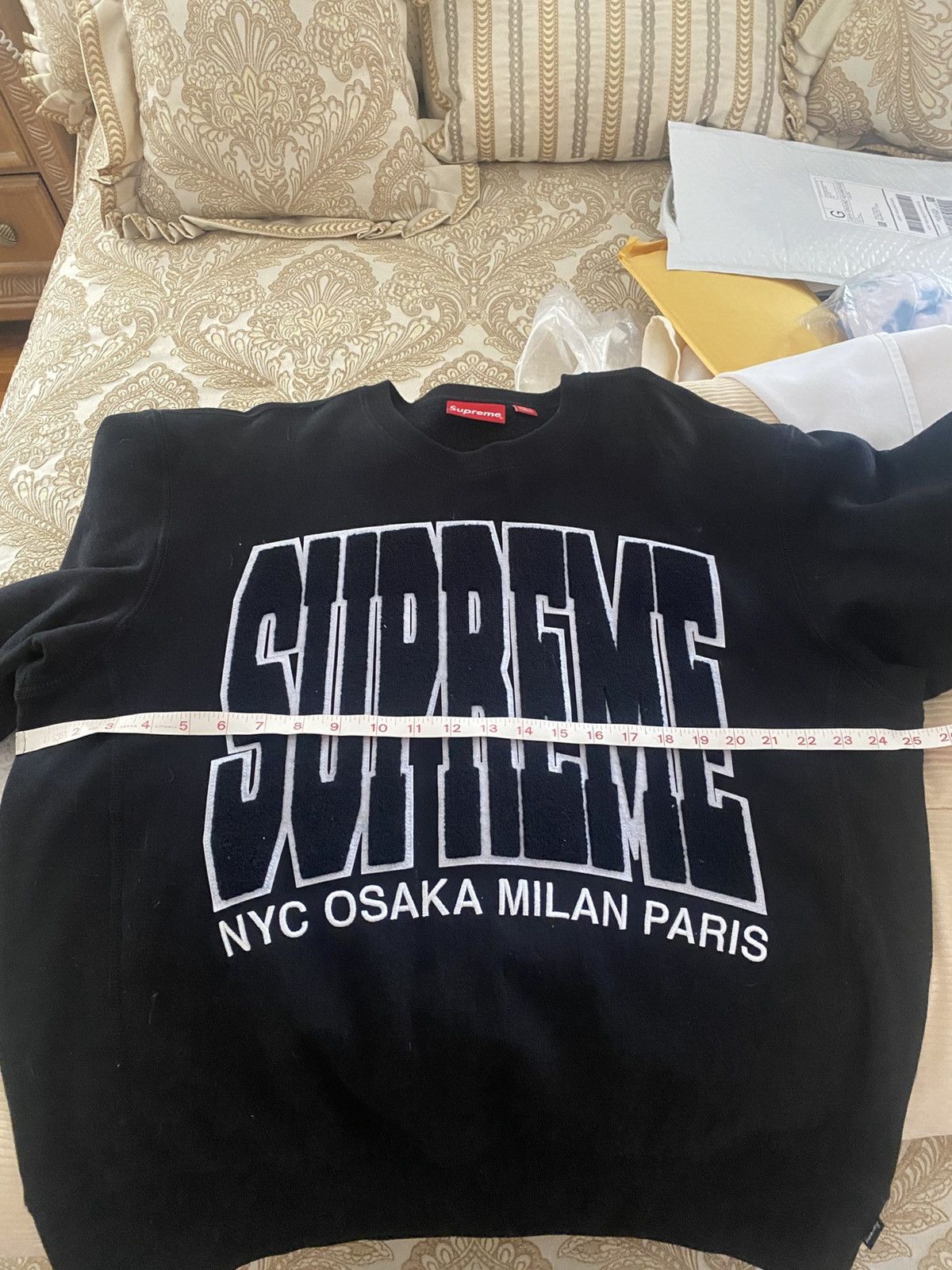 Supreme Supreme Cities Arc Crewneck [black] Size US M / EU 48-50 / 2 - 9 Thumbnail