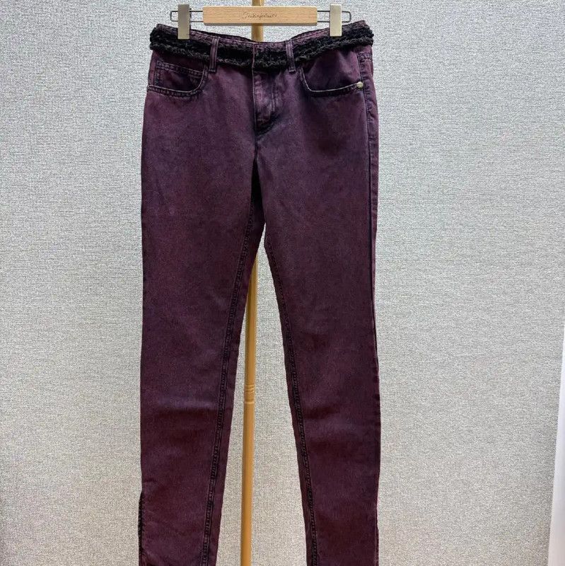 Chanel Chanel Purple Cotton Summer Jeans 0089 Size 30" / US 8 / IT 44 - 1 Thumbnail