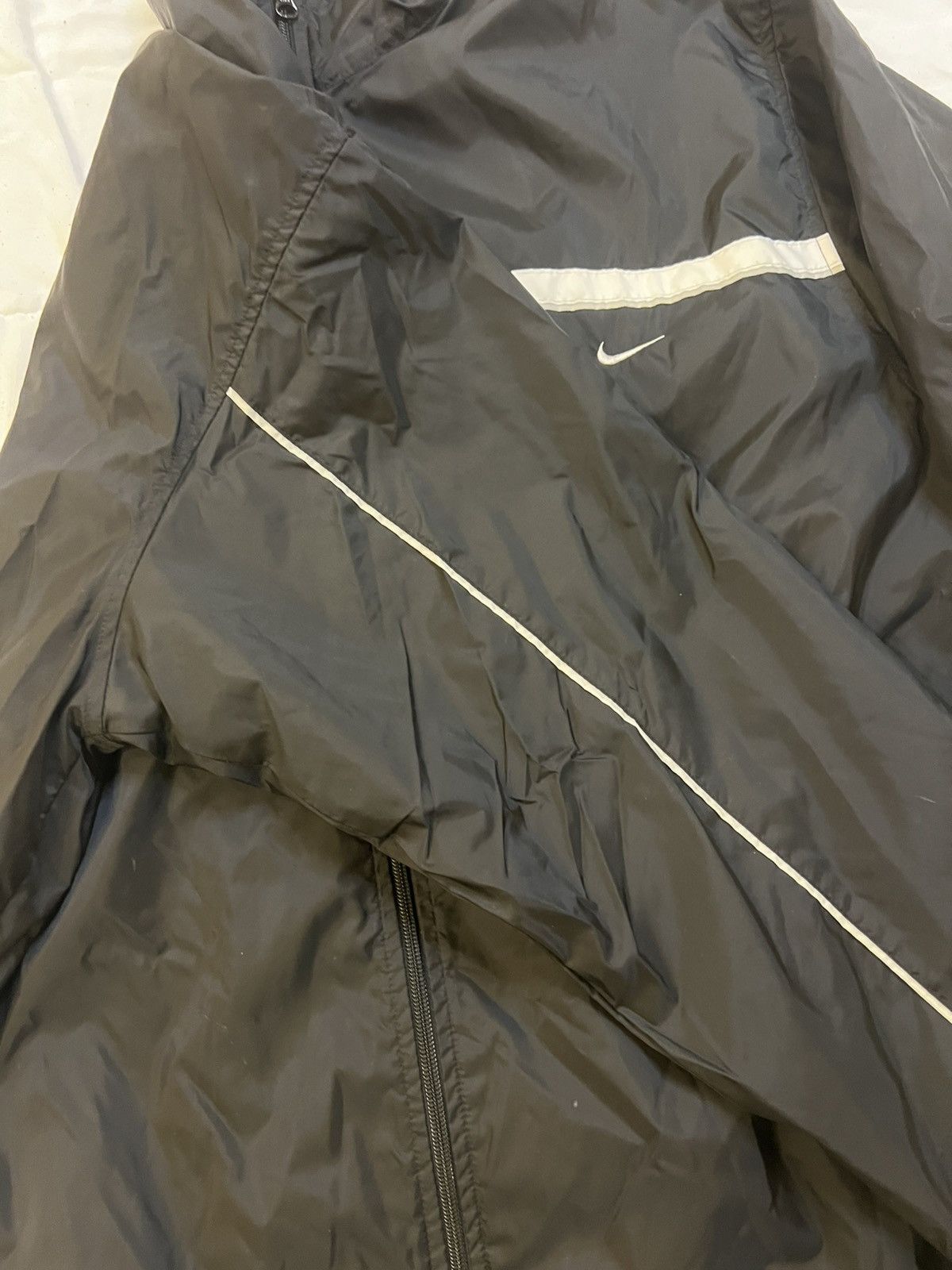 Nike × Vintage Vintage Y2K NIKE Black Track-Suit Jacket Size US XL / EU 56 / 4 - 4 Thumbnail