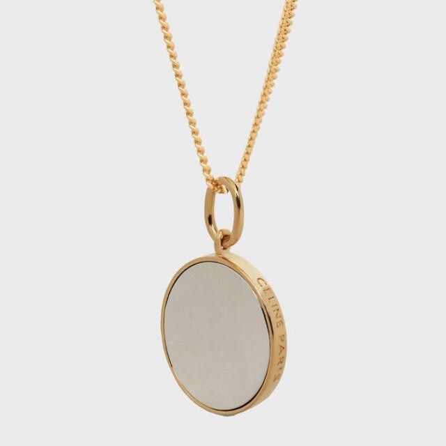 Celine o1bcso1str1024 Size: OS/ Small Mirror Pendant in Gold Size ONE SIZE - 2 Thumbnail