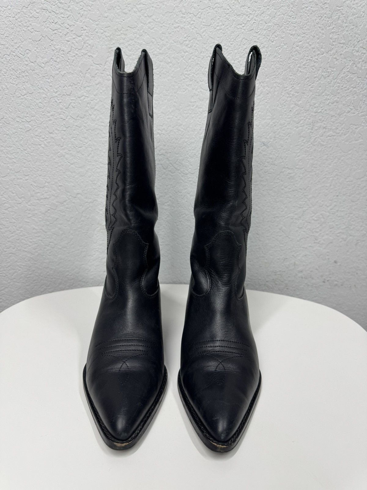 Western Rise Vintage Leather Western Boots Cowboys Boots Y2K Gothic Rare Size US 9 / IT 39 - 4 Thumbnail