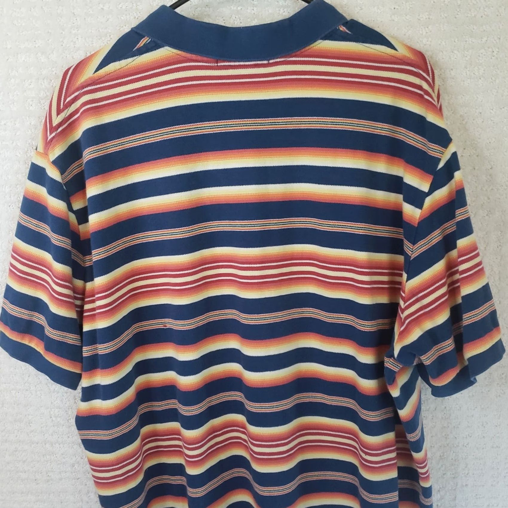 Ralph Lauren Polo Ralph Lauren Polo Shirt Multicolor Striped XL Men’s Regular Fit Short Sleeve Button-Down Collar 100% Cotton USA Flag Preppy Classic Size US XL / EU 56 / 4 - 7 Thumbnail