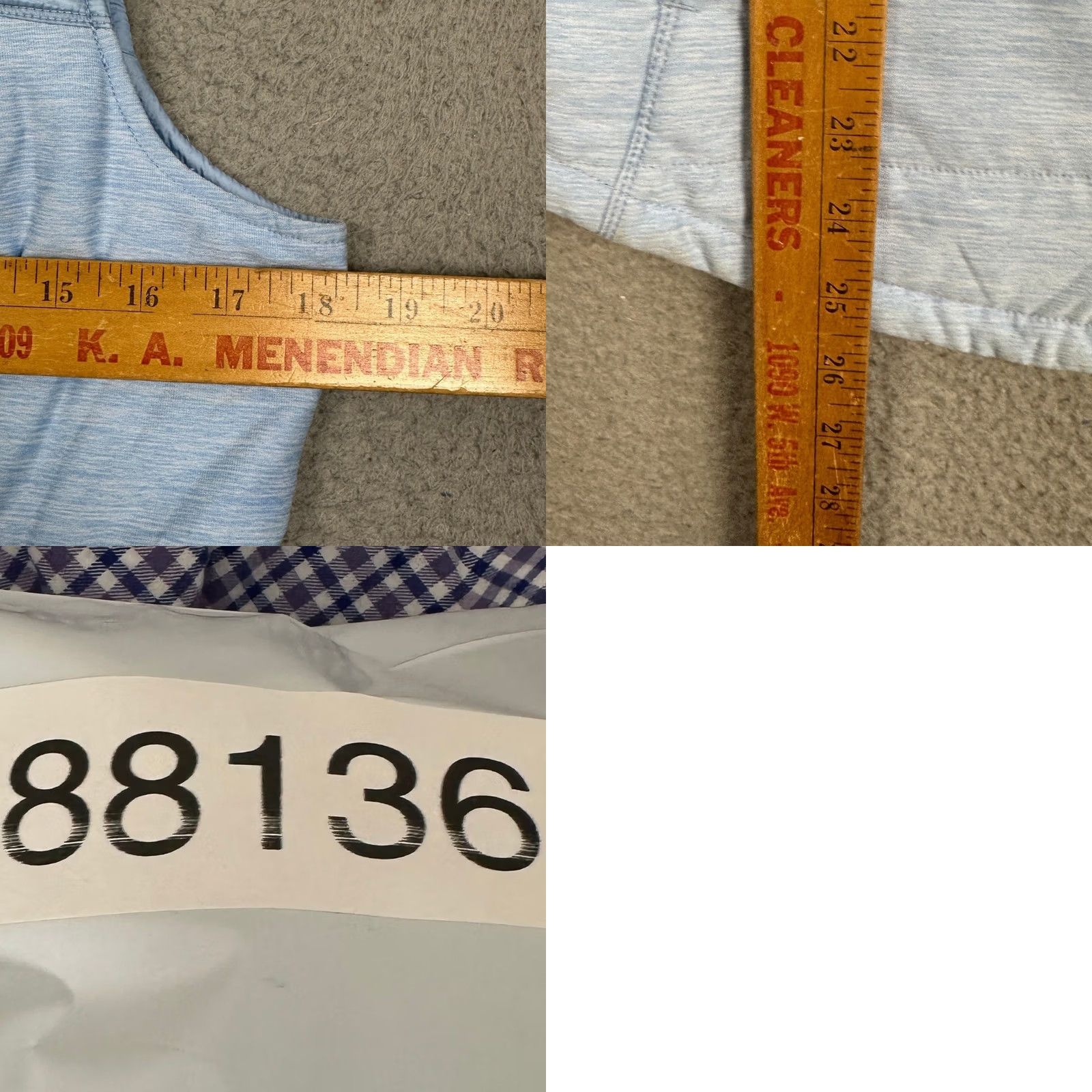 The North Face The North Face Vest Womens Medium Light Blue Heathered Full Zip Insulated Hybrid Vest Womens M Blue Heathered Zip Size M / US 6-8 / IT 42-44 - 8 Thumbnail