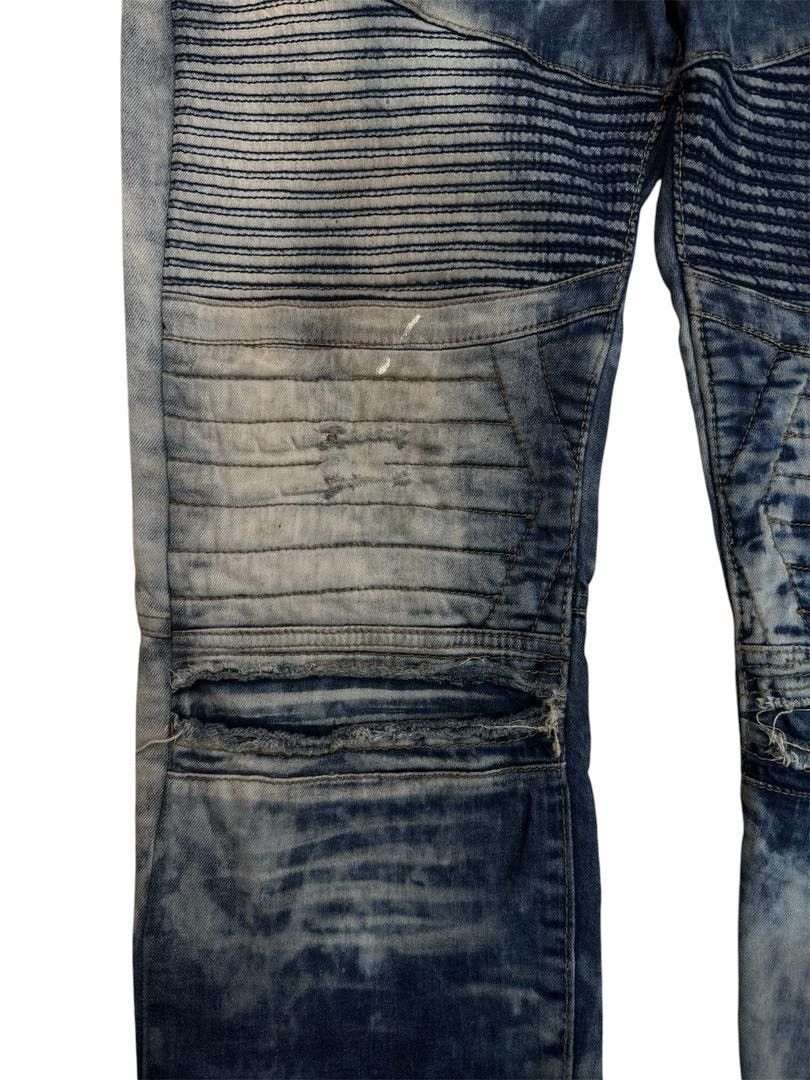 Japanese Brand bleecker&mercer denim faded wash style jeans Size US 34 / EU 50 - 4 Thumbnail