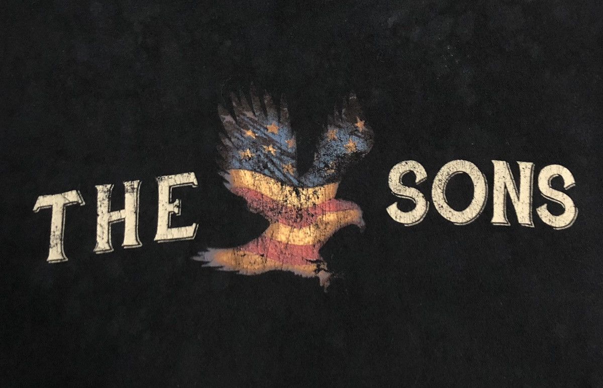 Vintage Vintage Sons Of The Flag Fight Burns Usa T-Shirt Size US L / EU 52-54 / 3 - 3 Thumbnail