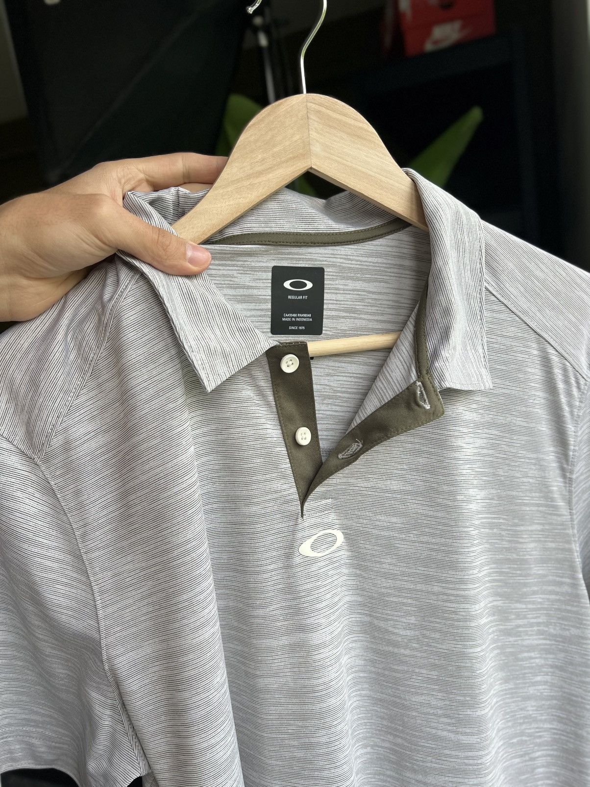 Oakley Oakley Aero Hydrolix Polo Shirt Gray L Indonesia Size US L / EU 52-54 / 3 - 19 Thumbnail