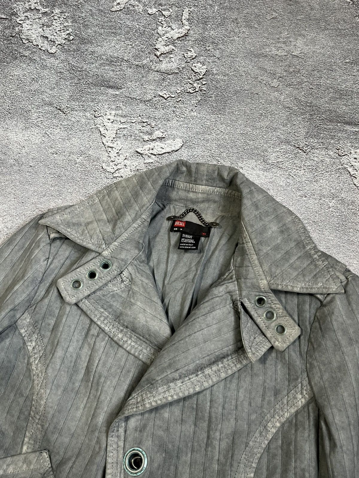 Diesel RARE Vintage 90s Archive Diesel Sample Denim Jacket Size M / US 6-8 / IT 42-44 - 2 Thumbnail