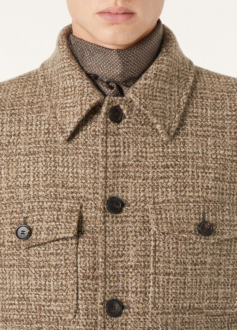 Loro Piana o1srvl11e0526 FAP4033 Devis Caban Jacket in Brown Size US S / EU 44-46 / 1 - 3 Thumbnail