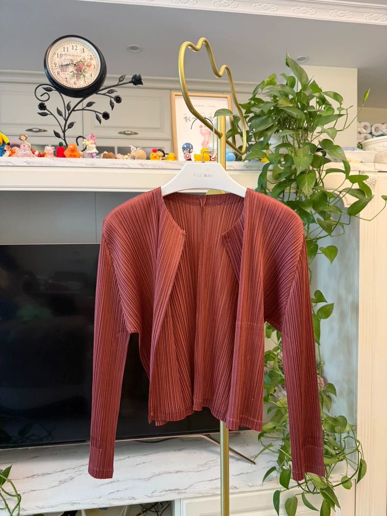 Issey Miyake Issey Miyake size:3 Brown jacket with zipper Size XS / US 0-2 / IT 36-38 - 4 Thumbnail